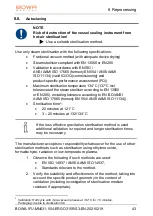 Preview for 43 page of Bowa ERGO 315R Instructions For Use Manual