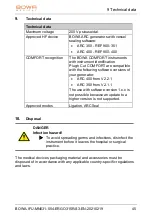 Preview for 45 page of Bowa ERGO 315R Instructions For Use Manual