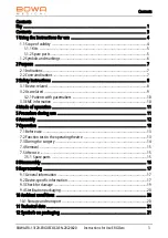 Preview for 5 page of Bowa ERGOeco Instructions For Use Manual