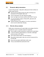 Preview for 15 page of Bowa TissueSeal CCOMFORT Series Operating Manual