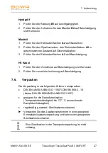 Preview for 27 page of Bowa TissueSeal COMFORT Instructions For Use Manual