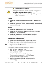 Preview for 209 page of Bowa TissueSeal COMFORT Instructions For Use Manual