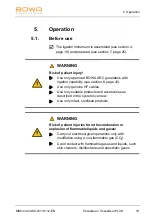 Предварительный просмотр 19 страницы Bowa TissueSeal Operating Manual