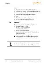 Предварительный просмотр 36 страницы Bowa TissueSeal Operating Manual