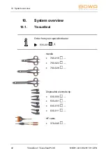 Предварительный просмотр 42 страницы Bowa TissueSeal Operating Manual