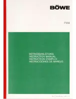 Предварительный просмотр 1 страницы BOWE P414 Instruction Manual