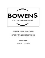 Bowens BW-2800 Operating Instrctions предпросмотр