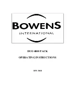 Preview for 1 page of Bowens BW-3010 Operating Instructions Manual