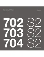 Preview for 1 page of Bowers & Wilkins 702 S2 Manual