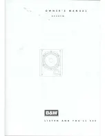 Preview for 7 page of Bowers & Wilkins 800ASW User Manual