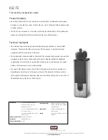 Bowers & Wilkins 802 FS Specification Sheet предпросмотр