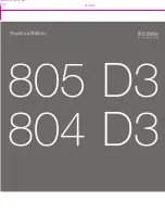 Preview for 1 page of Bowers & Wilkins 804 D3 Manual