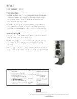 Предварительный просмотр 1 страницы Bowers & Wilkins Active1 Specification Sheet