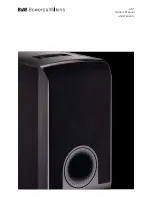 Предварительный просмотр 1 страницы Bowers & Wilkins AS1 Owner'S Manual