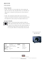 Предварительный просмотр 1 страницы Bowers & Wilkins ASW 1000 Specification Sheet