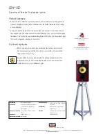 Предварительный просмотр 1 страницы Bowers & Wilkins CDM 1 SE Specification Sheet