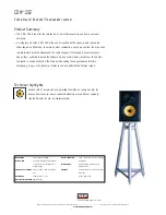 Bowers & Wilkins CDM 2 SE Specifications предпросмотр