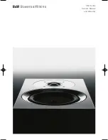 Предварительный просмотр 1 страницы Bowers & Wilkins CM Center Owner'S Manual & Warranty