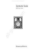 Preview for 1 page of Bowers & Wilkins Contractor CWM200 Owner'S Manual