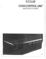 Preview for 1 page of Bowers & Wilkins CU810 Instructions