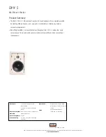 Preview for 1 page of Bowers & Wilkins CWM 5 Specifications