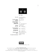 Preview for 6 page of Bowers & Wilkins CWM CINEMA Owner'S Manual