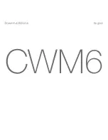 Предварительный просмотр 1 страницы Bowers & Wilkins CWM6 Installation Manual