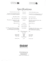 Preview for 4 page of Bowers & Wilkins CWM6i User Manual