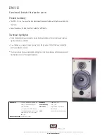 Preview for 1 page of Bowers & Wilkins DM110i Specifications