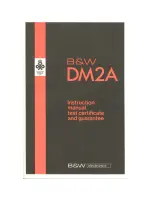 Bowers & Wilkins DM2A Instruction Manual предпросмотр