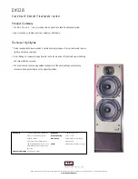 Предварительный просмотр 1 страницы Bowers & Wilkins DM330i Specification Sheet