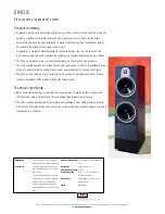 Предварительный просмотр 1 страницы Bowers & Wilkins DM630i Specification