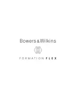 Предварительный просмотр 1 страницы Bowers & Wilkins Formation Flex Manual