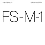 Bowers & Wilkins FS-M-1 Assembly Instructions Manual preview