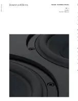 Предварительный просмотр 1 страницы Bowers & Wilkins ISW-4 Owner'S Manual