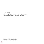 Bowers & Wilkins ISW-8 Installation Instructions Manual предпросмотр