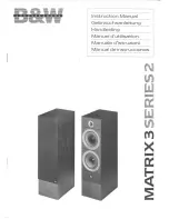 Предварительный просмотр 1 страницы Bowers & Wilkins Matrix 3 Series 2 Instruction Manual