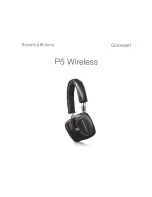 Bowers & Wilkins P% wireless Quick Start Manual preview