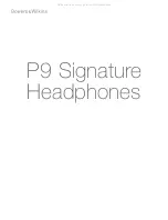 Preview for 5 page of Bowers & Wilkins P9 Signature Quick Start Manual
