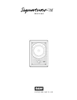 Bowers & Wilkins Sig7-NT Owner'S Manual предпросмотр