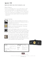 Предварительный просмотр 1 страницы Bowers & Wilkins Signature HTM Specification Sheet