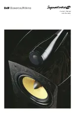 Preview for 1 page of Bowers & Wilkins Signature SCM Owner'S Manual And Warranty Information