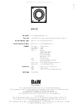 Preview for 8 page of Bowers & Wilkins Subwoofer ASWCM Owner'S Manual