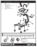 Предварительный просмотр 2 страницы Bowflex BDS-220 Assembly Instructions