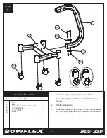 Предварительный просмотр 3 страницы Bowflex BDS-220 Assembly Instructions