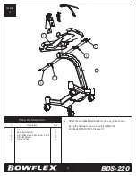 Preview for 4 page of Bowflex BDS-220 Assembly Instructions