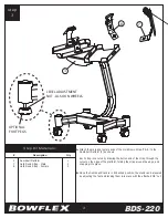 Предварительный просмотр 5 страницы Bowflex BDS-220 Assembly Instructions