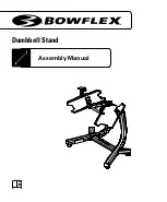 Bowflex Dumbbell Stand Assembly Manual preview