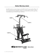 Preview for 6 page of Bowflex HOME GYM Owner'S Manual