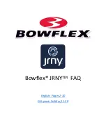 Preview for 1 page of Bowflex JRNY Faq